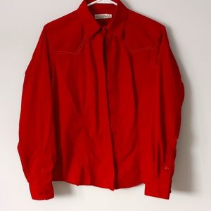 Rockies Red.Cowboy shirt Medium